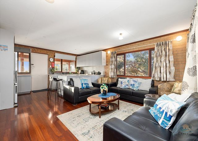 Open-plan living and kitchen area